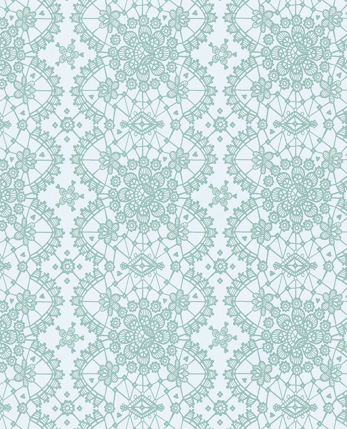 Eijffinger 359013 Myte Mint Lace Wallpaper