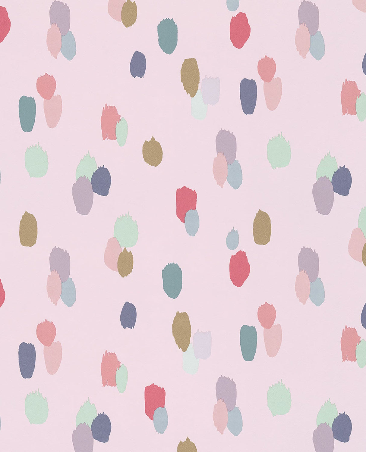 Eijffinger 359051 Amalie Light Pink Painted Dots Wallpaper