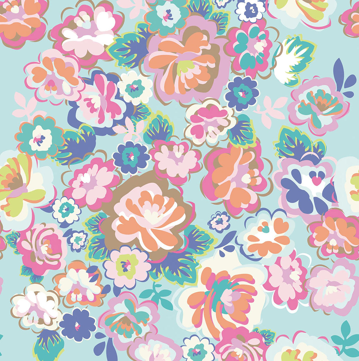 Eijffinger 359160 Blue English Country Floral Dream Wall Mural