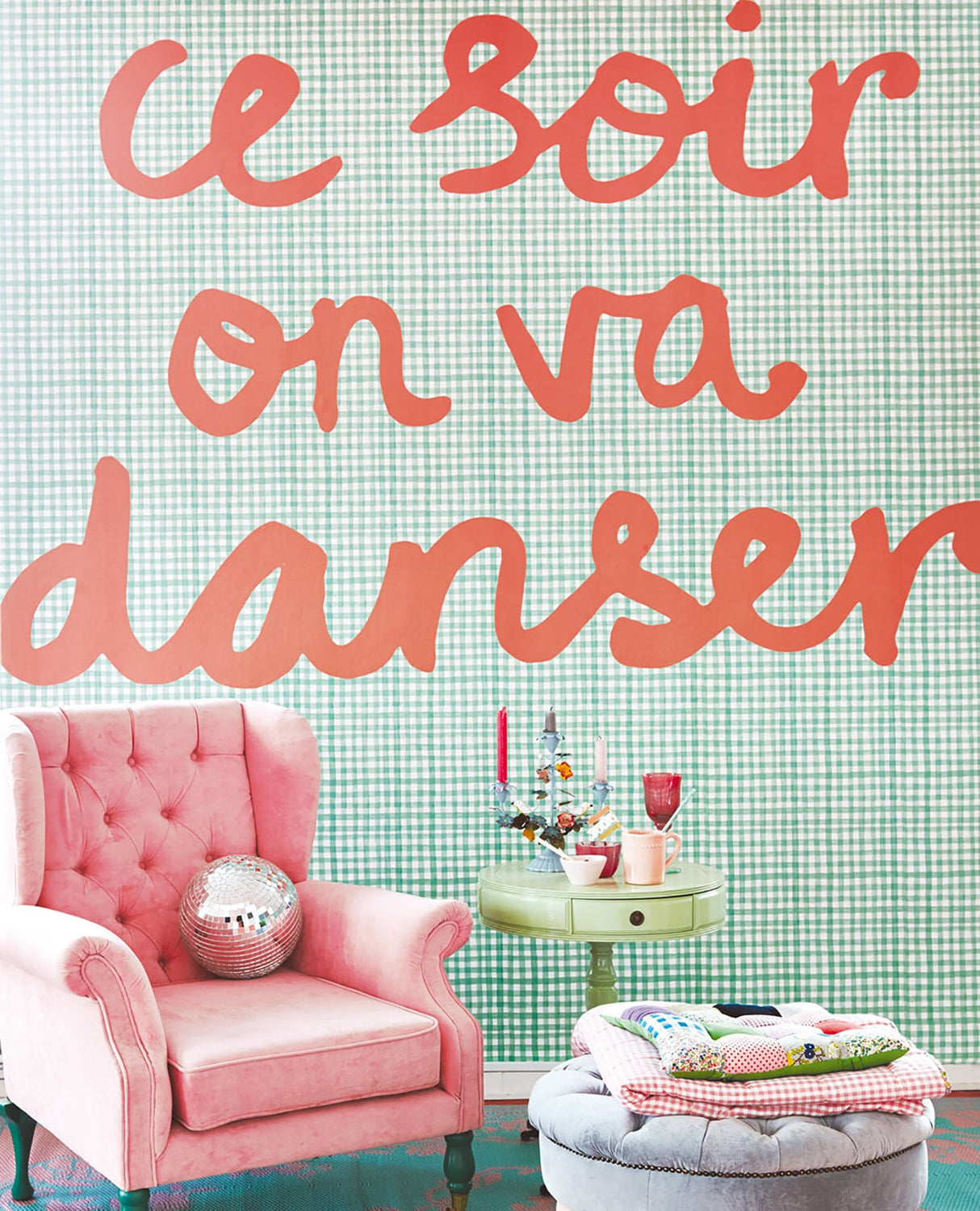 Eijffinger 359166 Mint Tonight We Will Dance Wall Mural