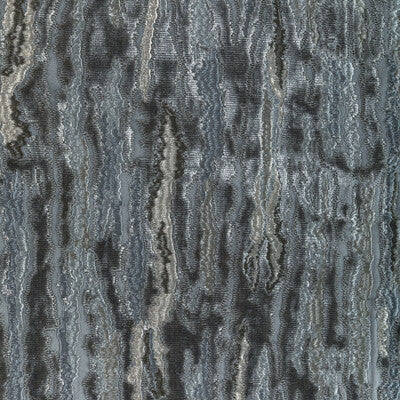 KRAVET COUTURE 36322.21.0 VELVET WAVES CHARCOAL Fabric - Eade's Wallpaper