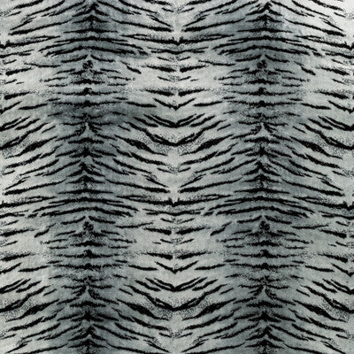 KRAVET COUTURE 36327.811.0 ANIMALIER SILVER Fabric - Eade's Wallpaper