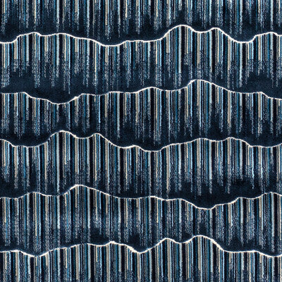 KRAVET COUTURE 36350.50.0 MOUNTAINSCAPE INDIGO Fabric - Eade's Wallpaper