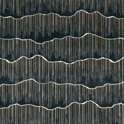 KRAVET COUTURE 36350.821.0 MOUNTAINSCAPE NOIR Fabric - Eade's Wallpaper