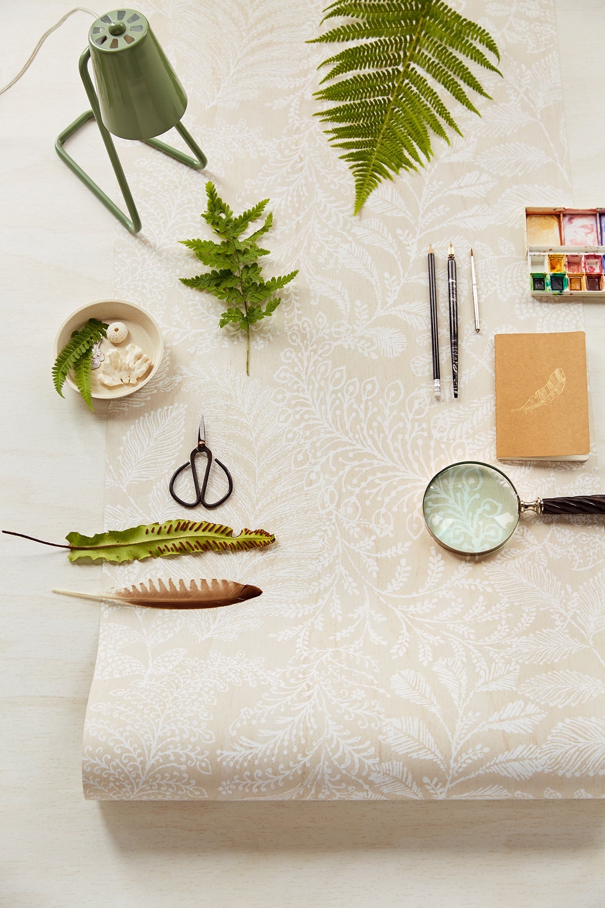 Eijffinger 366000 Balth Beige Botanical Wallpaper