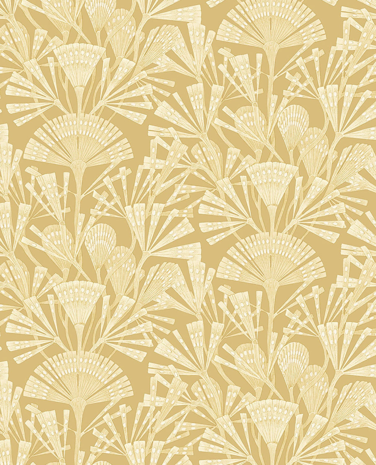 Eijffinger 366012 Zorah Mustard Botanical Wallpaper