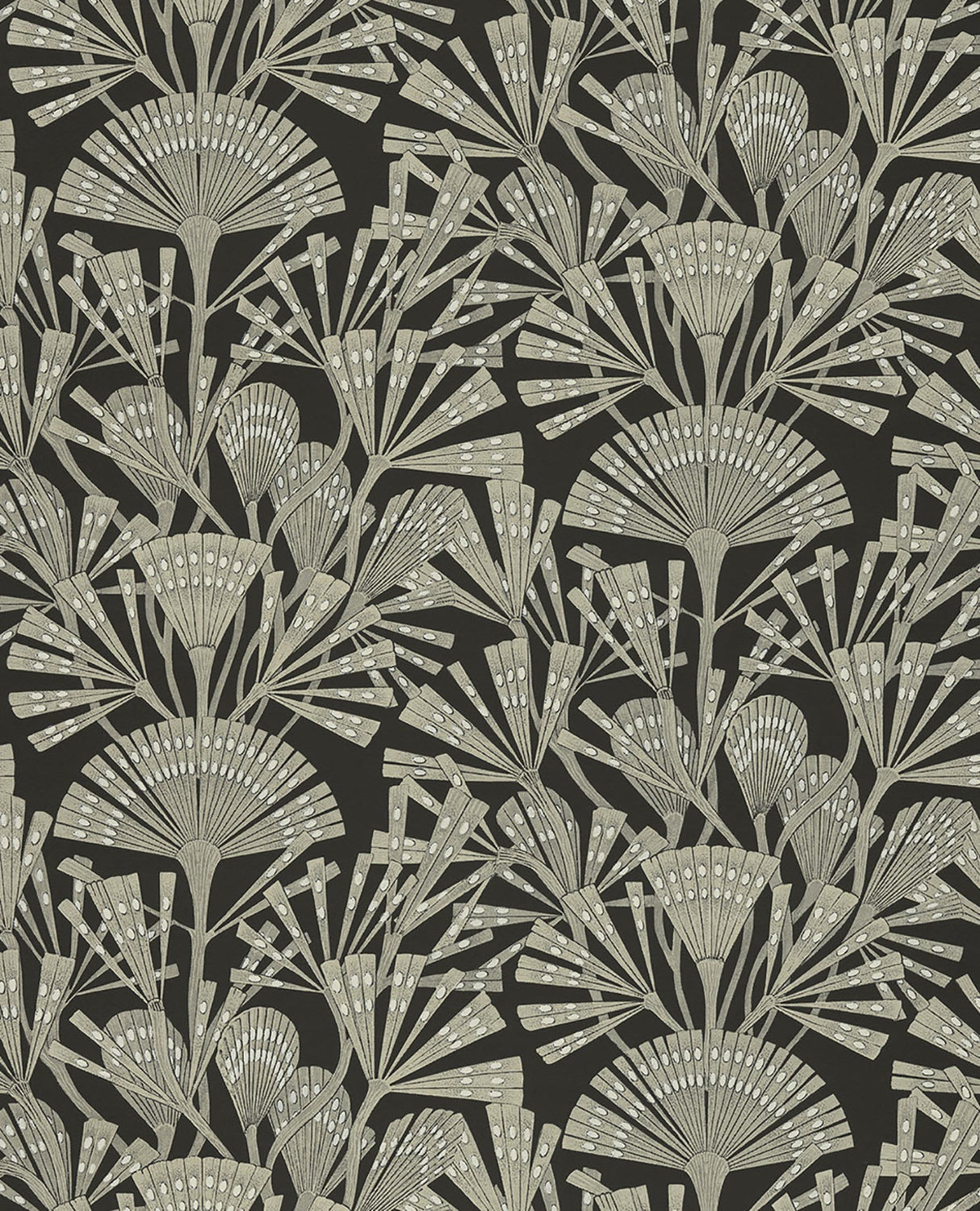 Eijffinger 366014 Zorah Black Botanical Wallpaper