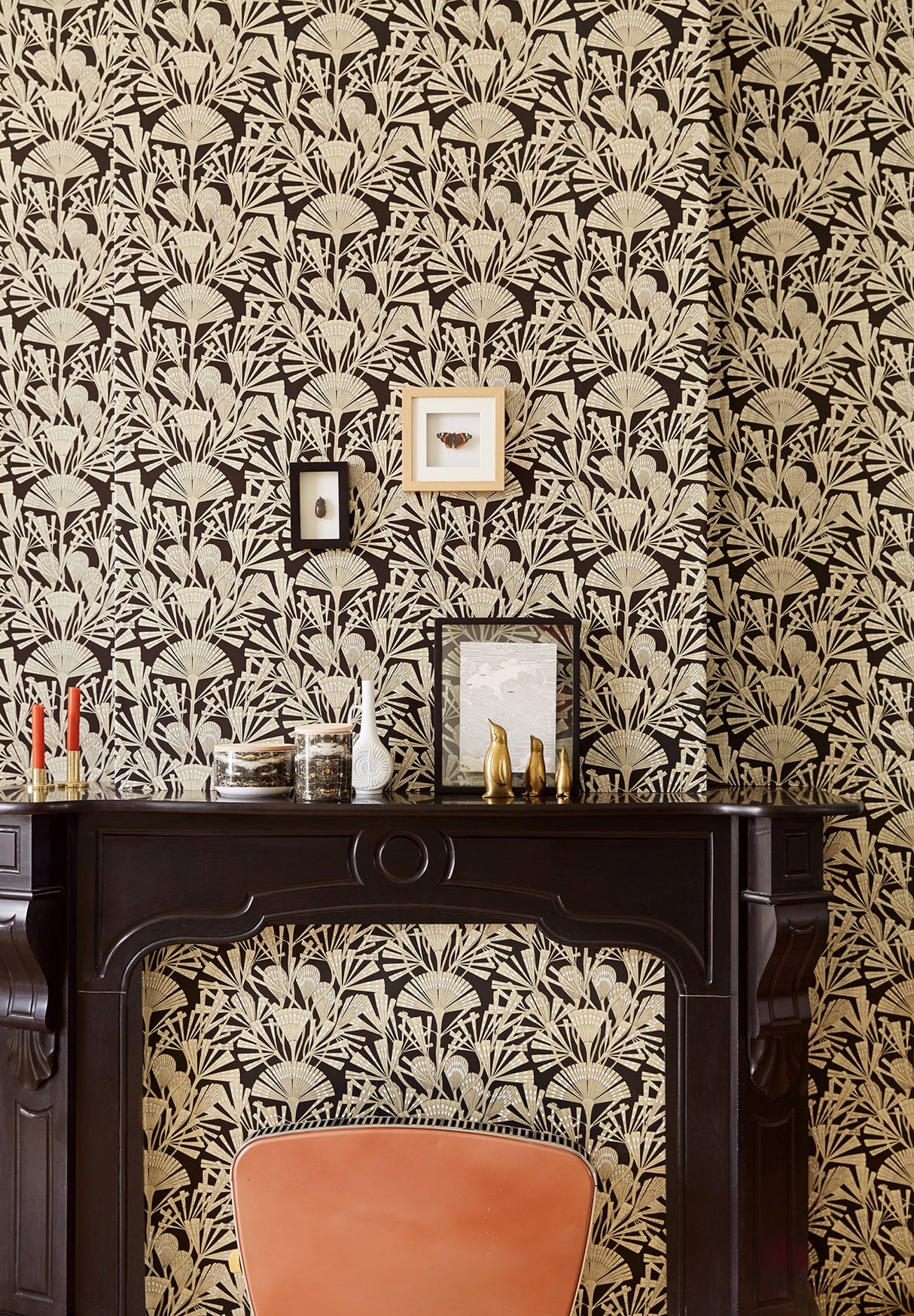 Eijffinger 366014 Zorah Black Botanical Wallpaper