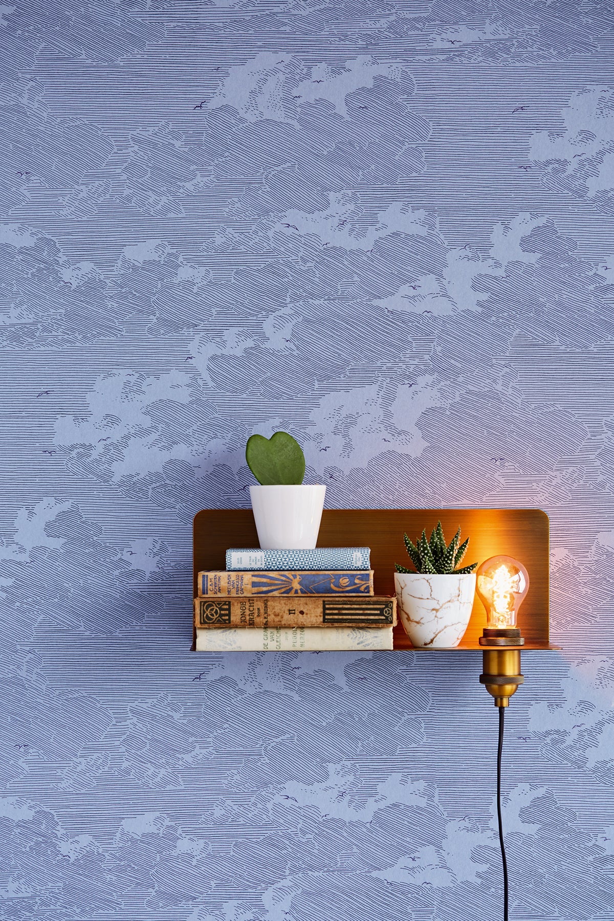 Eijffinger 366062 Palila Navy Cloud Wallpaper