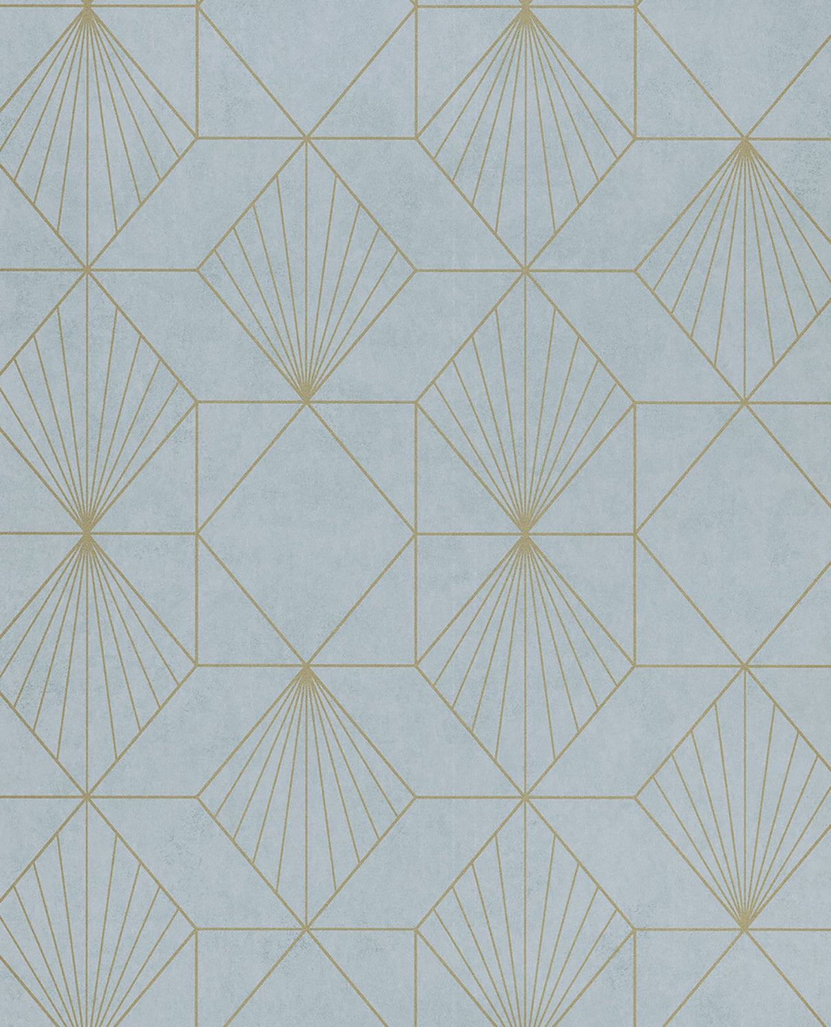 Eijffinger 366071 Halcyon Blue Geometric Wallpaper