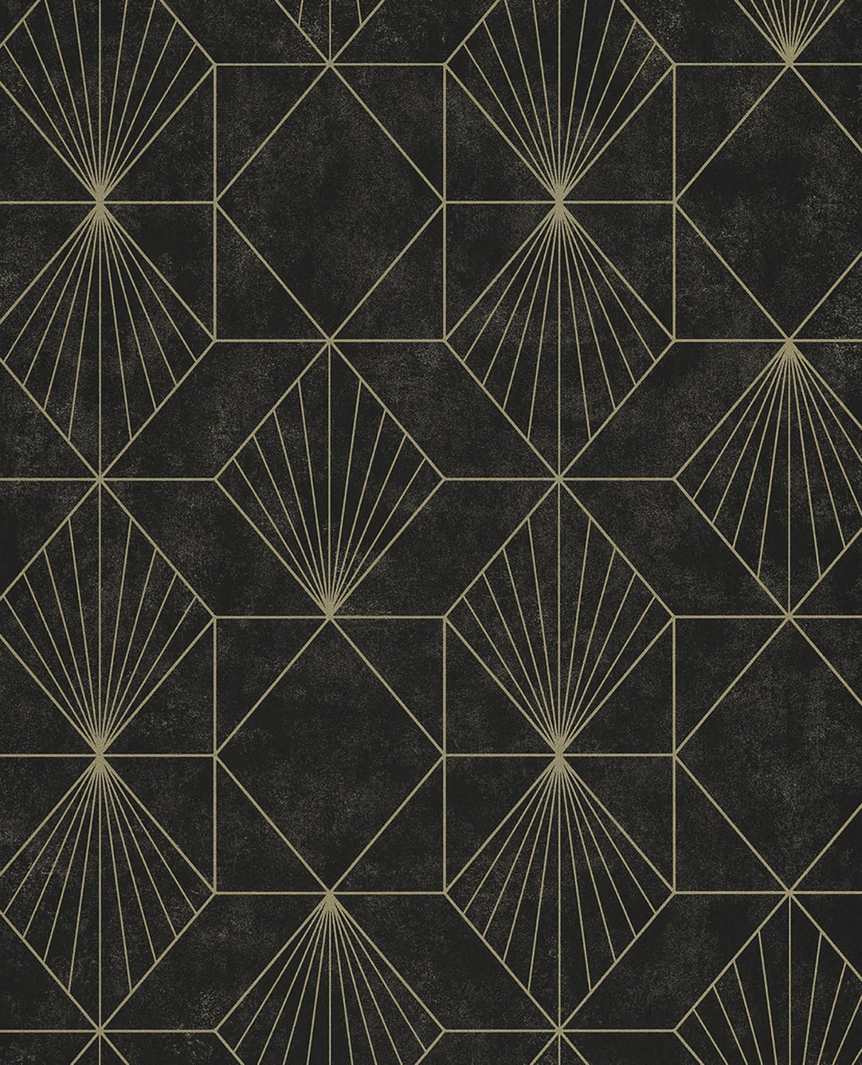 Eijffinger 366073 Halcyon Black Geometric Wallpaper