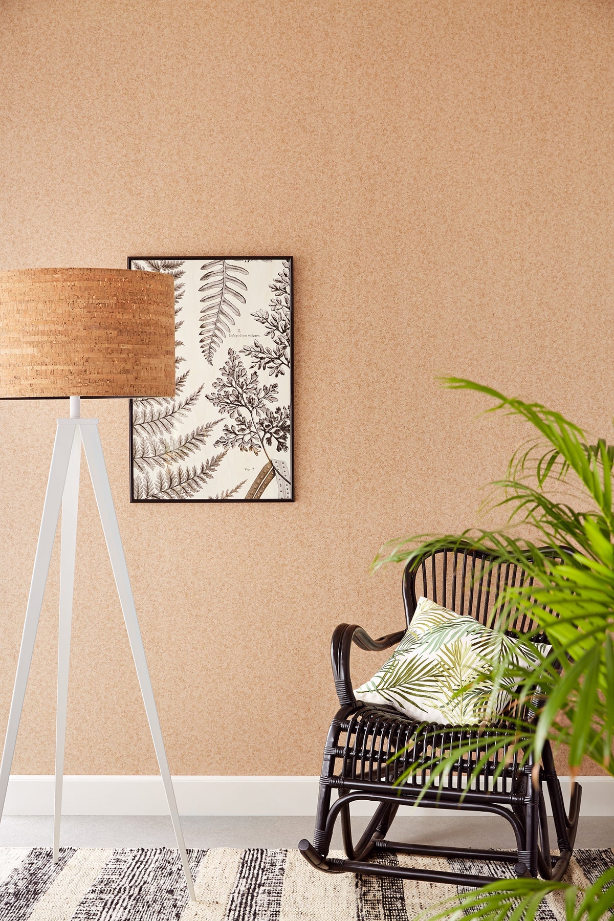 Eijffinger 366090 Dov Neutral Cork Print Wallpaper