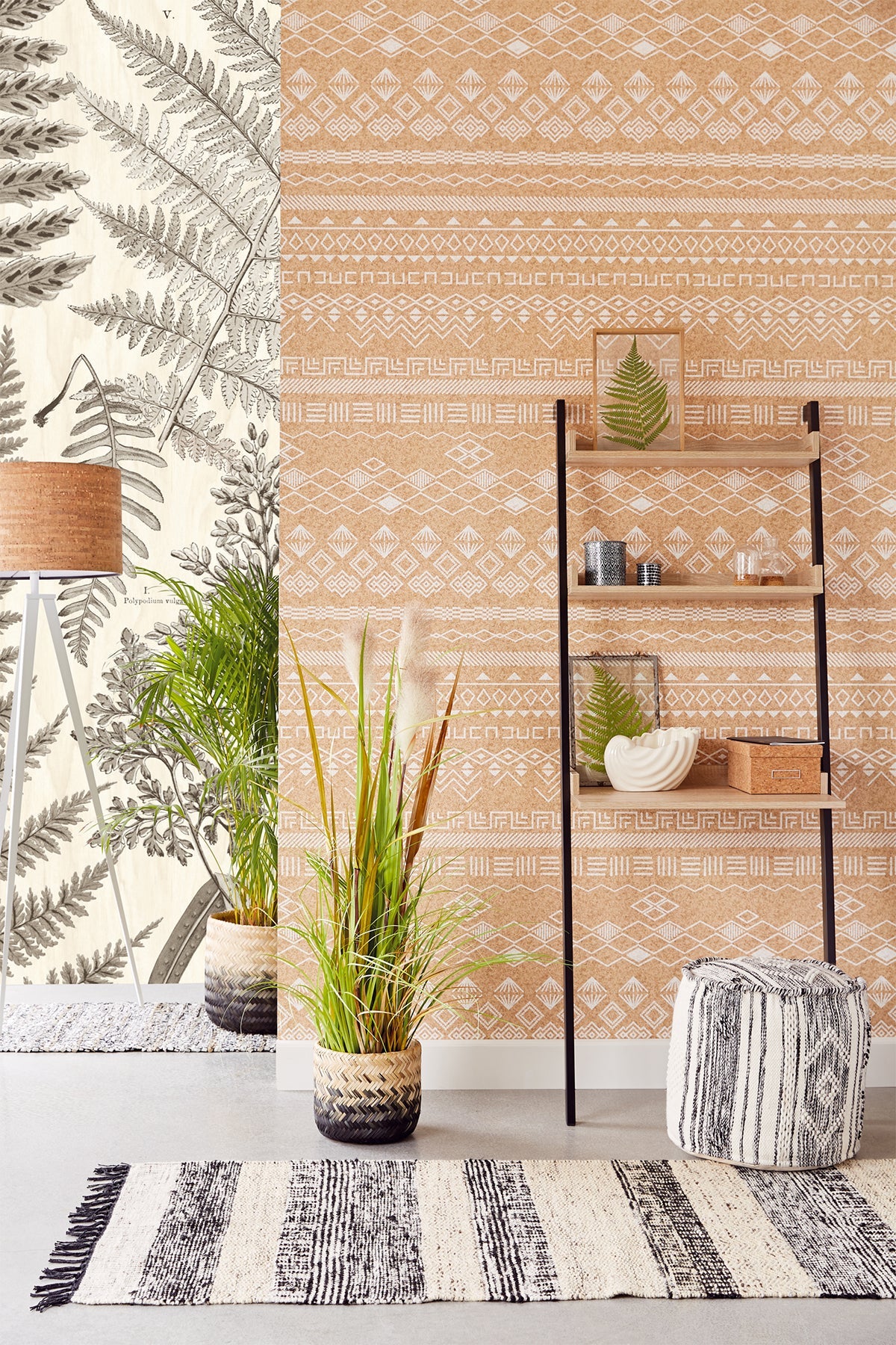 Eijffinger 366105 Herbarium Black Wall Mural