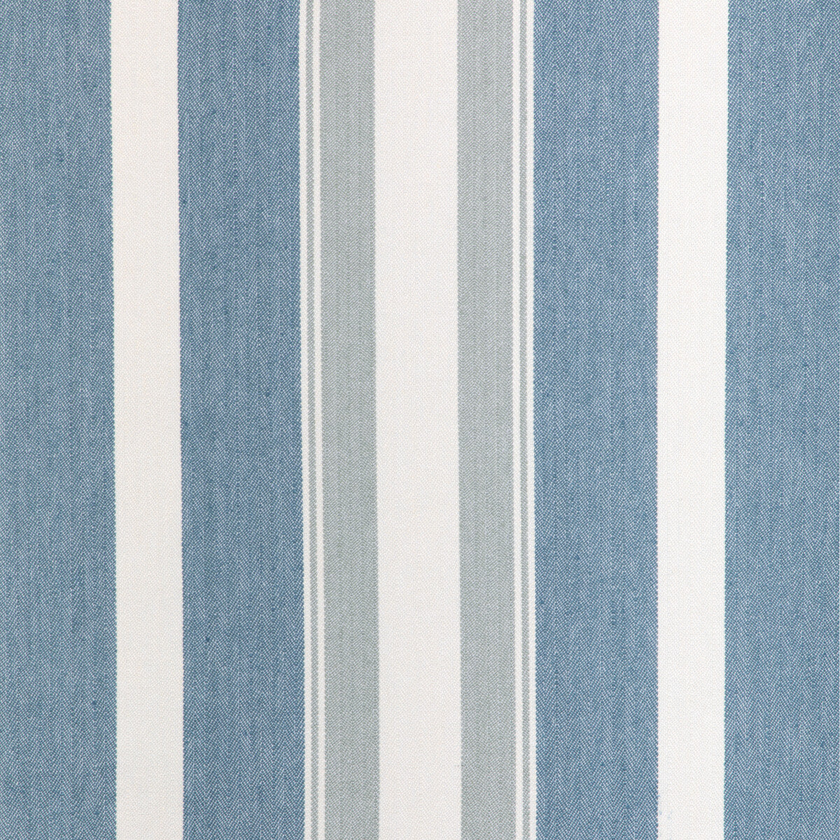 KRAVET COUTURE 36863.5.0 NATURAL STRIPE LAPIS Fabric - Eade's Wallpaper