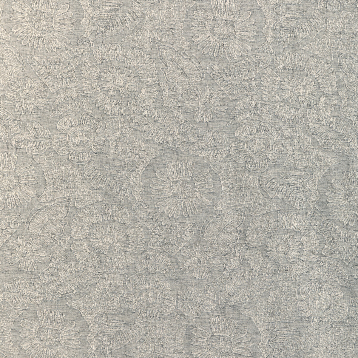 KRAVET COUTURE 36889.11.0 CHENILLE BLOOM DOVE Fabric - Eade's Wallpaper