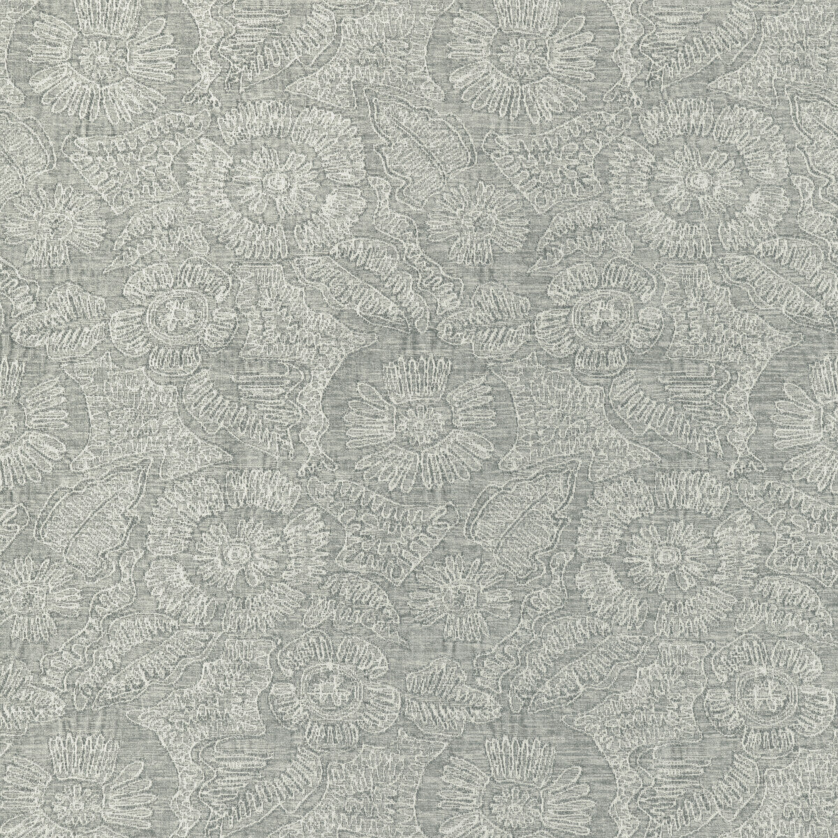KRAVET COUTURE 36889.15.0 CHENILLE BLOOM MIST Fabric - Eade's Wallpaper