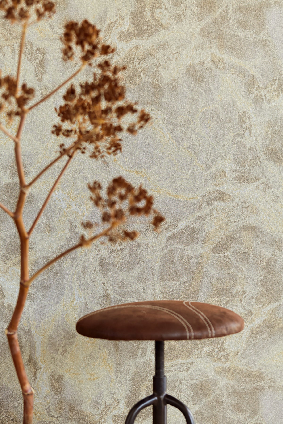 Eijffinger 369003 Botticino Grey Marble Wallpaper