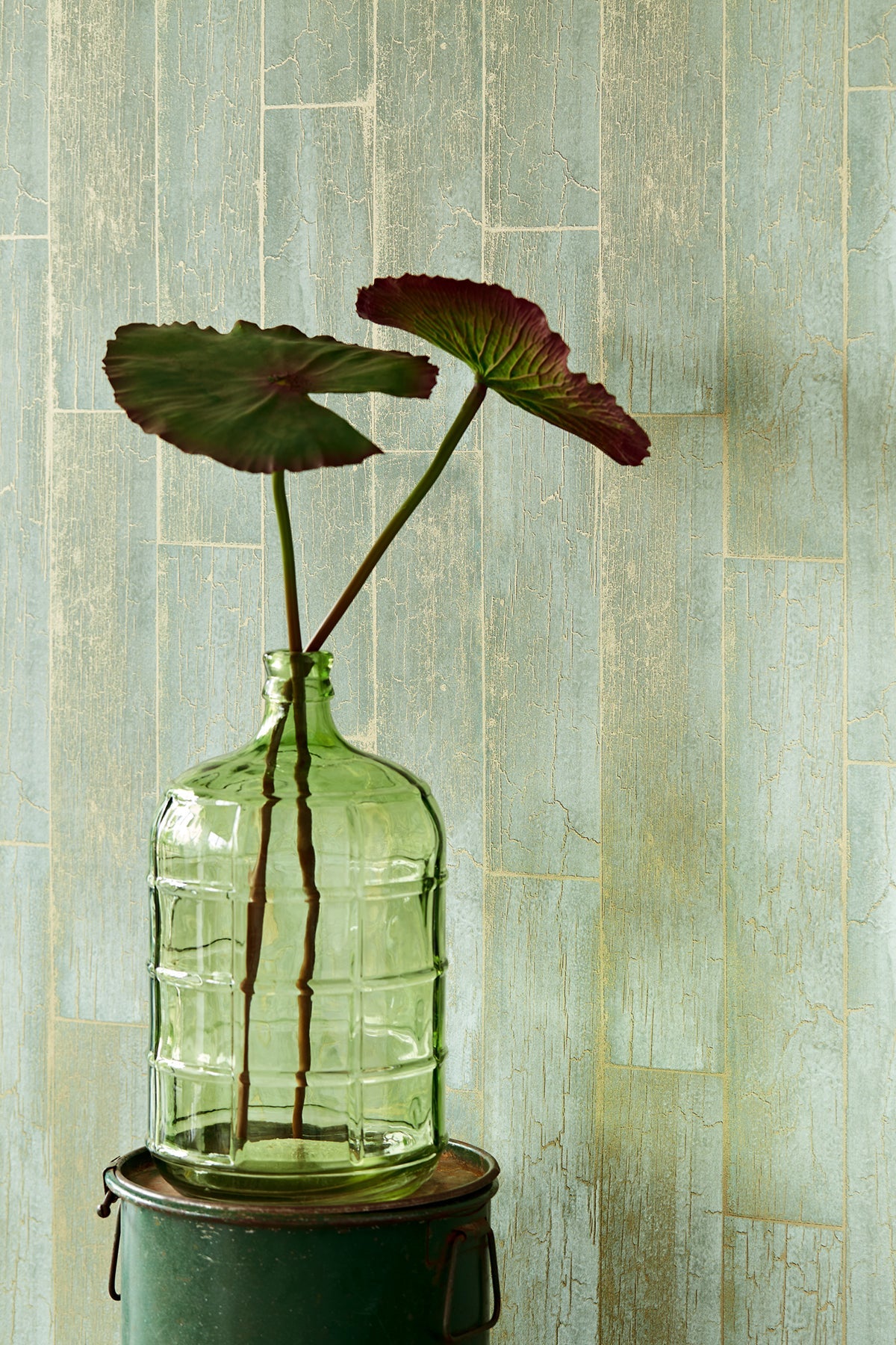 Eijffinger 369024 Esmee Green Wood Wallpaper