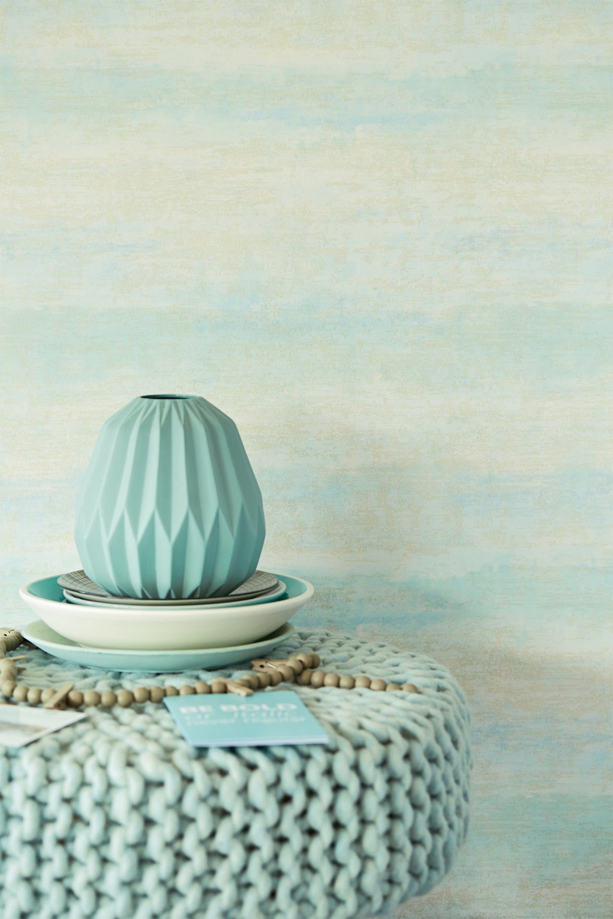 Eijffinger 369031 Cumulus Blue Texture Wallpaper