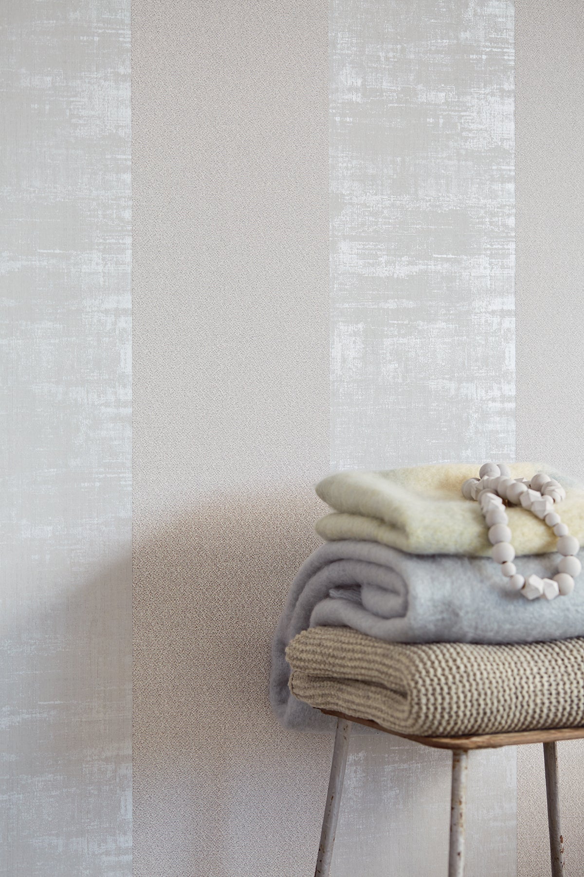Eijffinger 369045 Duo Grey Stripe Wallpaper