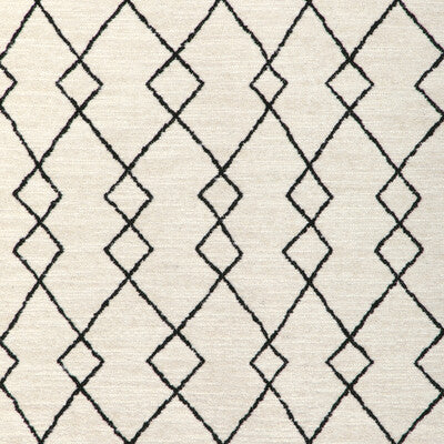 KRAVET COUTURE 36904.81.0 GEO GRAPHICA ONYX Fabric - Eade's Wallpaper