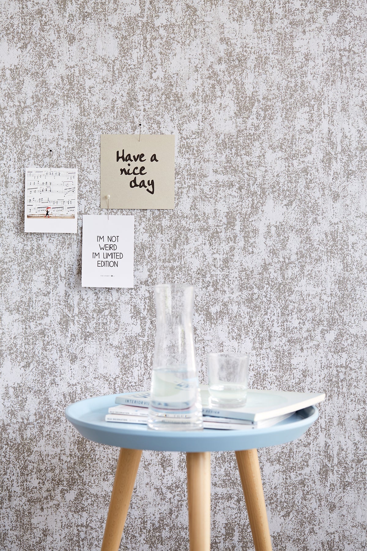 Eijffinger 369081 Dagmar Grey Texture Wallpaper