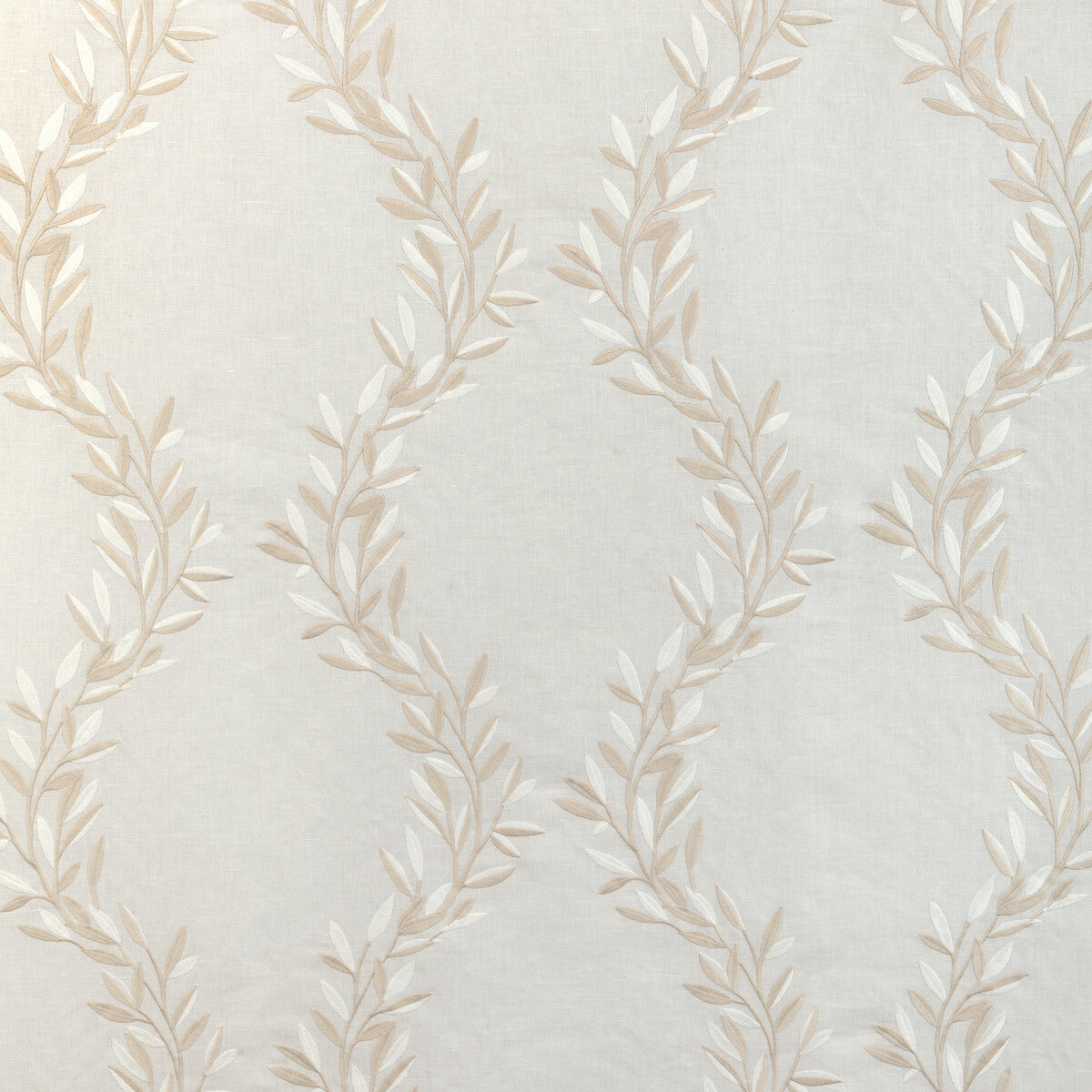 KRAVET DESIGN 36942.161.0 LEAF FRAME IVORY Fabric - Eade's Wallpaper