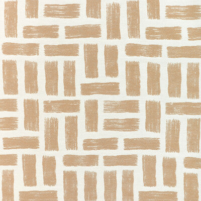 KRAVET DESIGN 37055.16.0 BRICKWORK AMBER Fabric - Eade's Wallpaper
