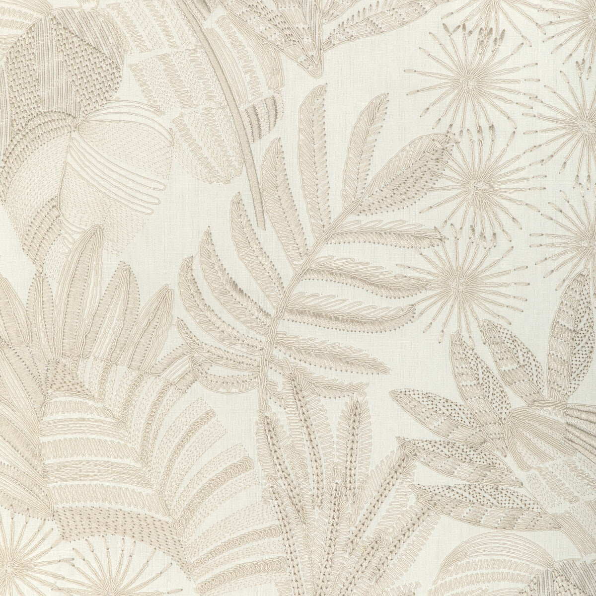 KRAVET COUTURE 37249.1.0 MARAJO IVORY Fabric - Eade's Wallpaper