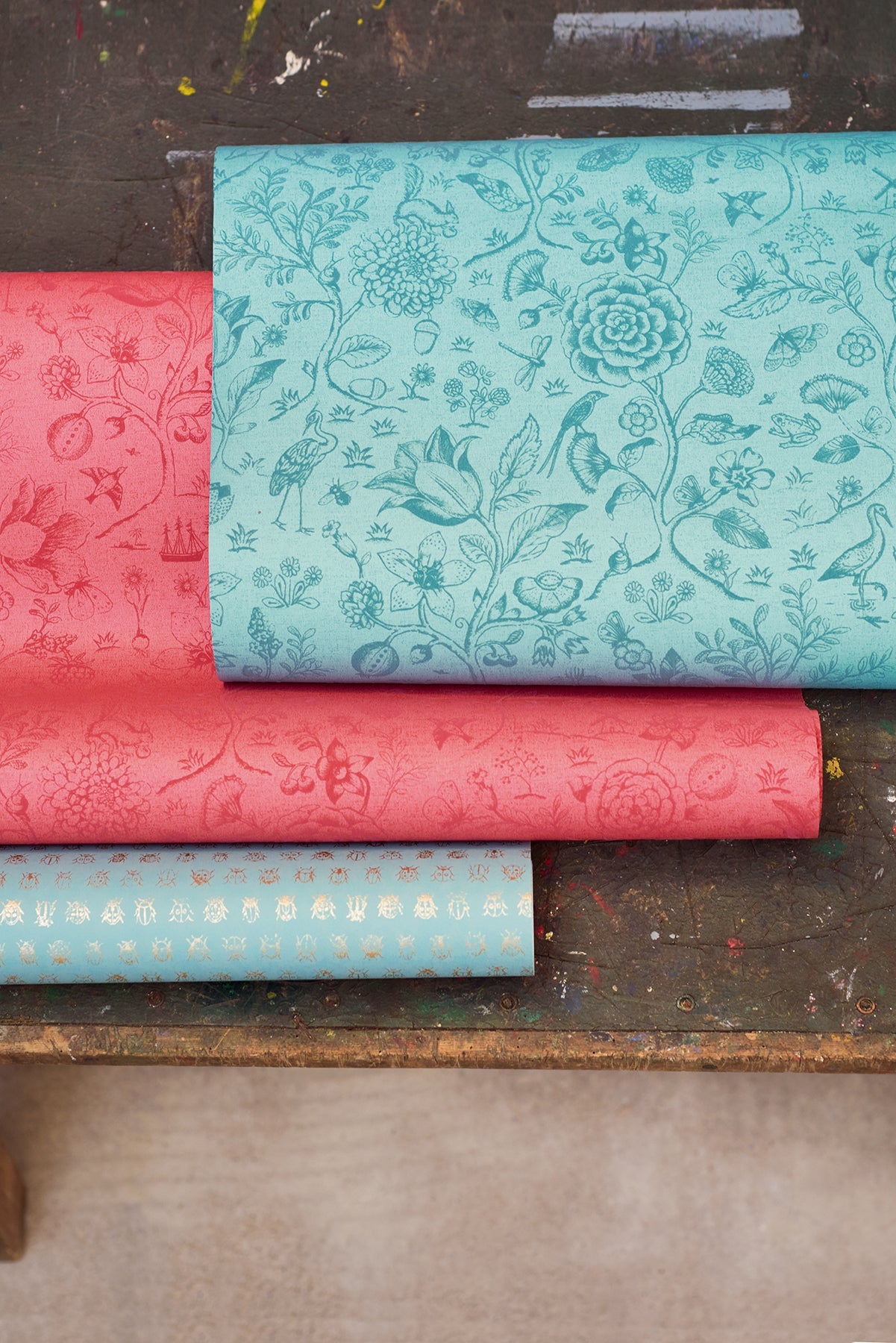 Eijffinger 375012 Ambroos Blue Woodland Wallpaper