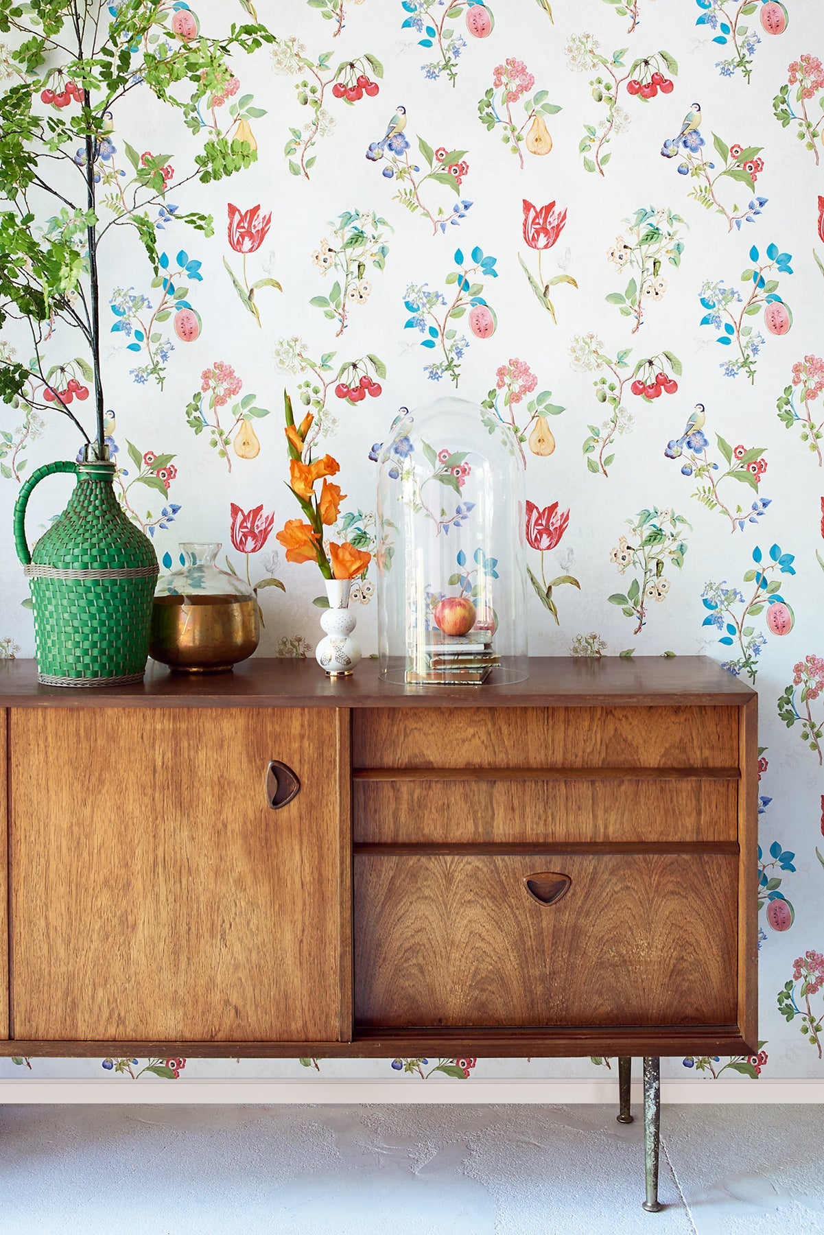 Eijffinger 375020 Danique White Garden Wallpaper