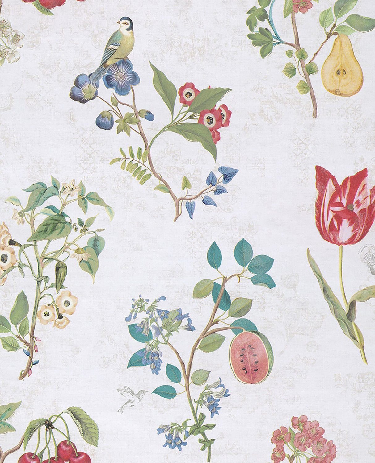 Eijffinger 375020 Danique White Garden Wallpaper