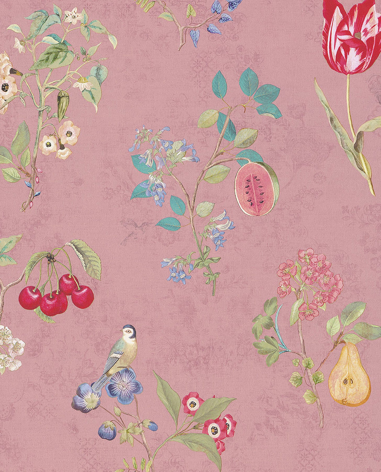 Eijffinger 375023 Danique Mauve Garden Wallpaper