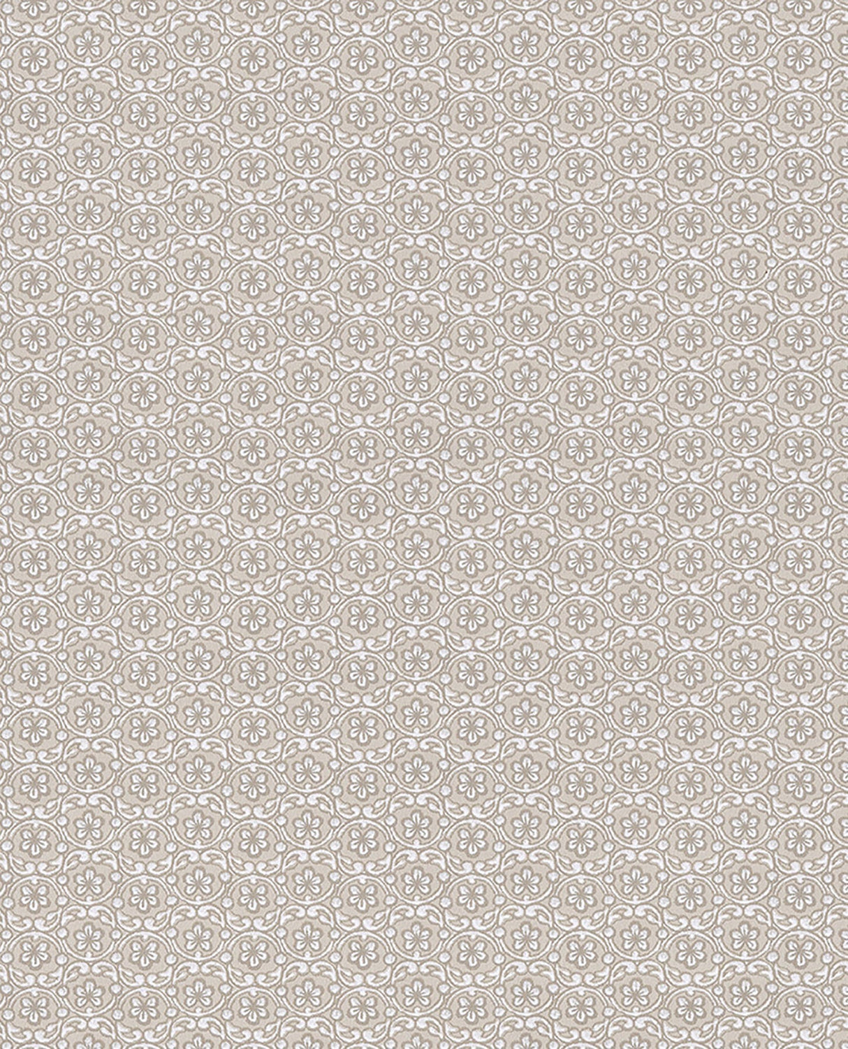 Eijffinger 375050 Lotte Khaki Floral Geometric Wallpaper