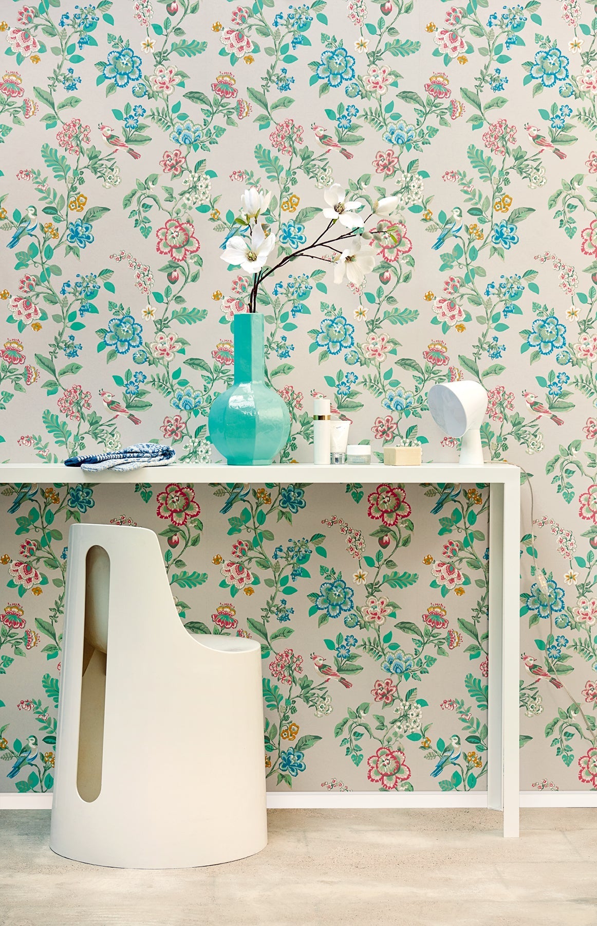 Eijffinger 375060 Willem Beige Painted Garden Wallpaper