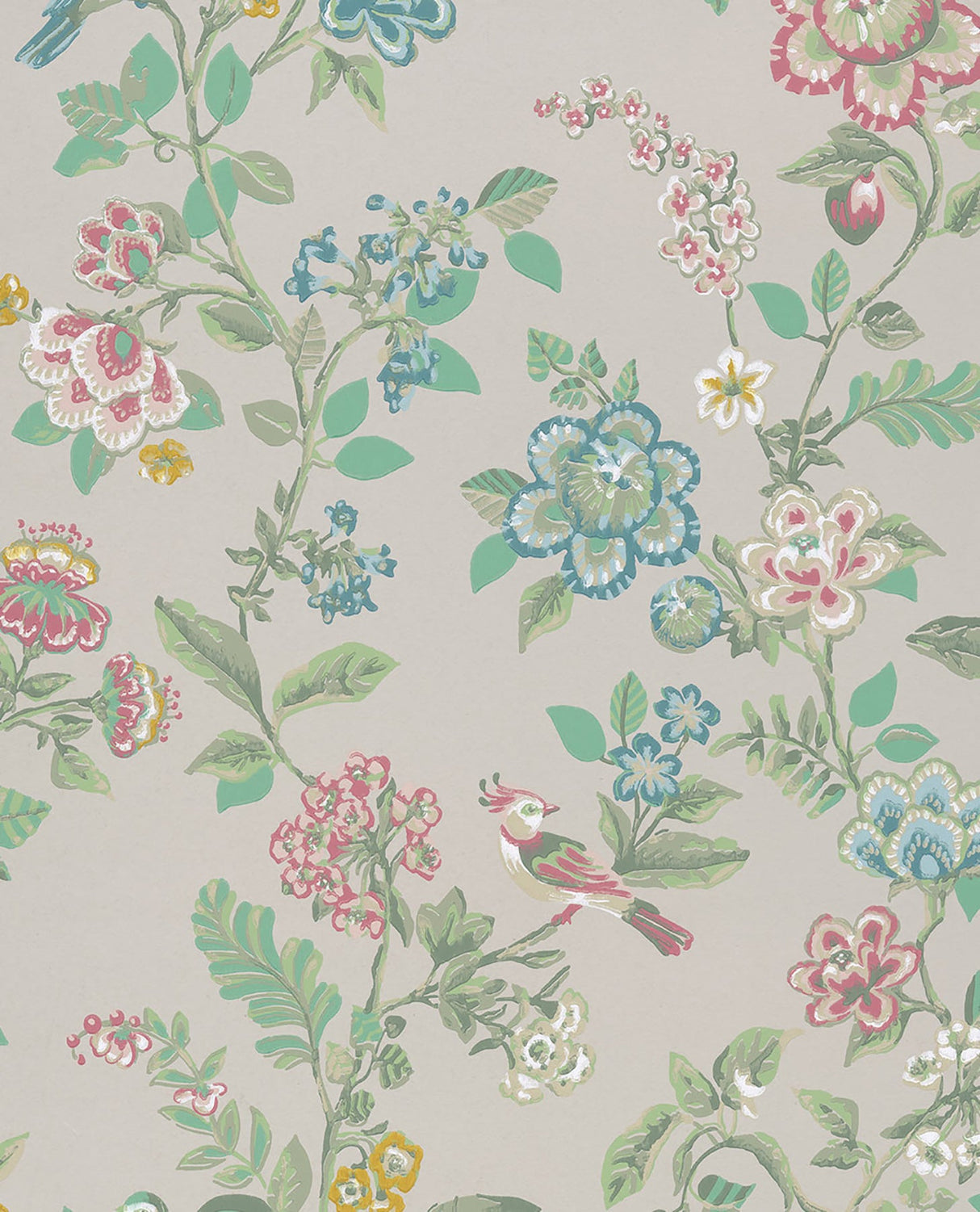 Eijffinger 375060 Willem Beige Painted Garden Wallpaper