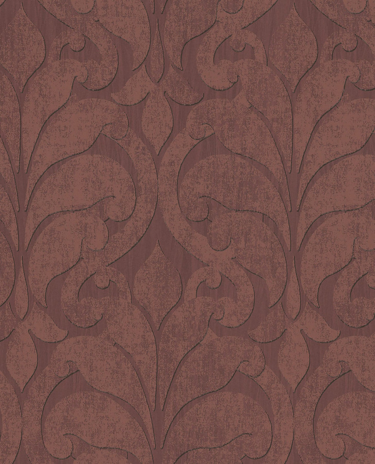 Eijffinger 376002 Vallon Maroon Damask Wallpaper