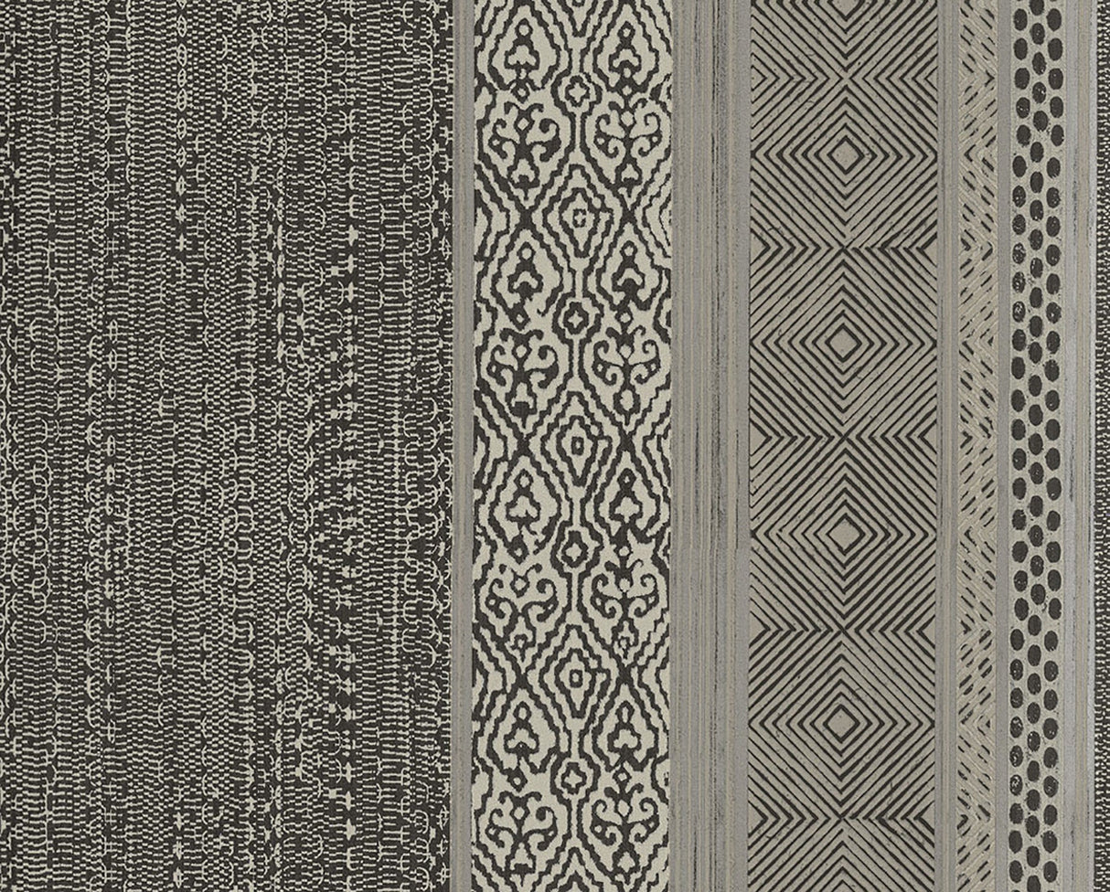 Eijffinger 376023 Setif Taupe Stripe Wallpaper