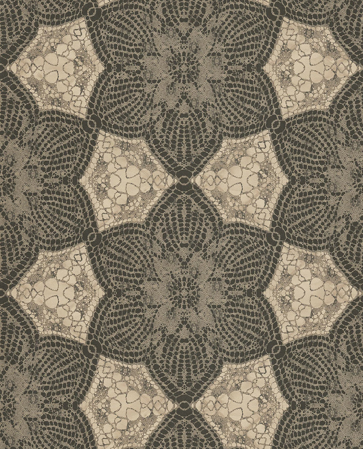 Eijffinger 376057 Seychelles Chocolate Medallion Wallpaper