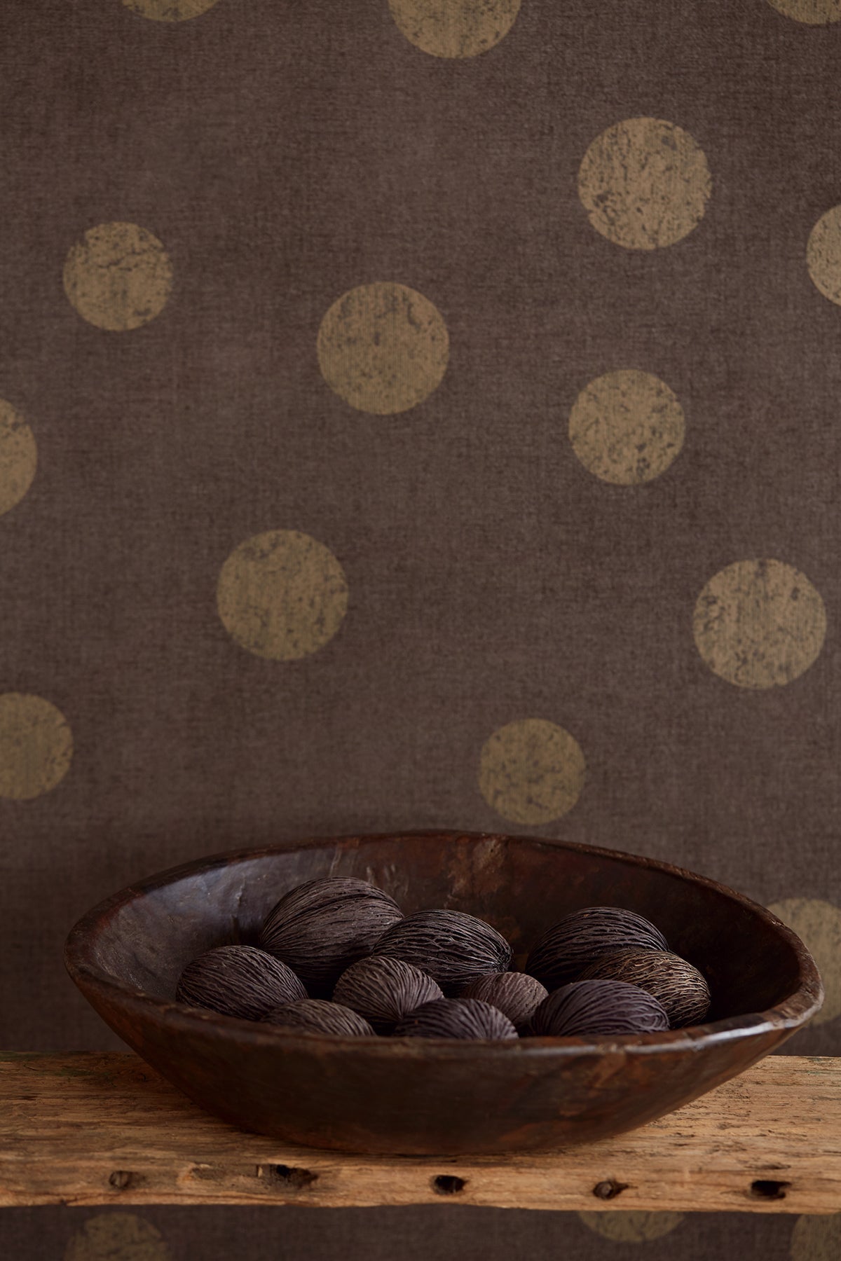 Eijffinger 379043 Caro Coffee Polka Dots Wallpaper