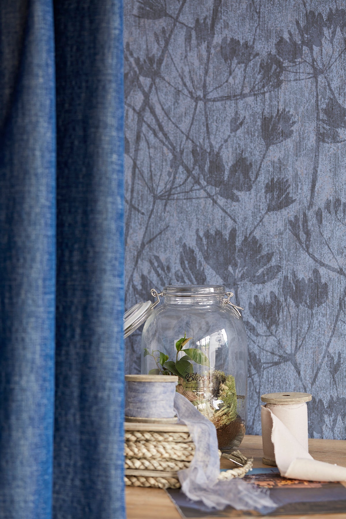 Eijffinger 379052 Jens Blue Branches Wallpaper