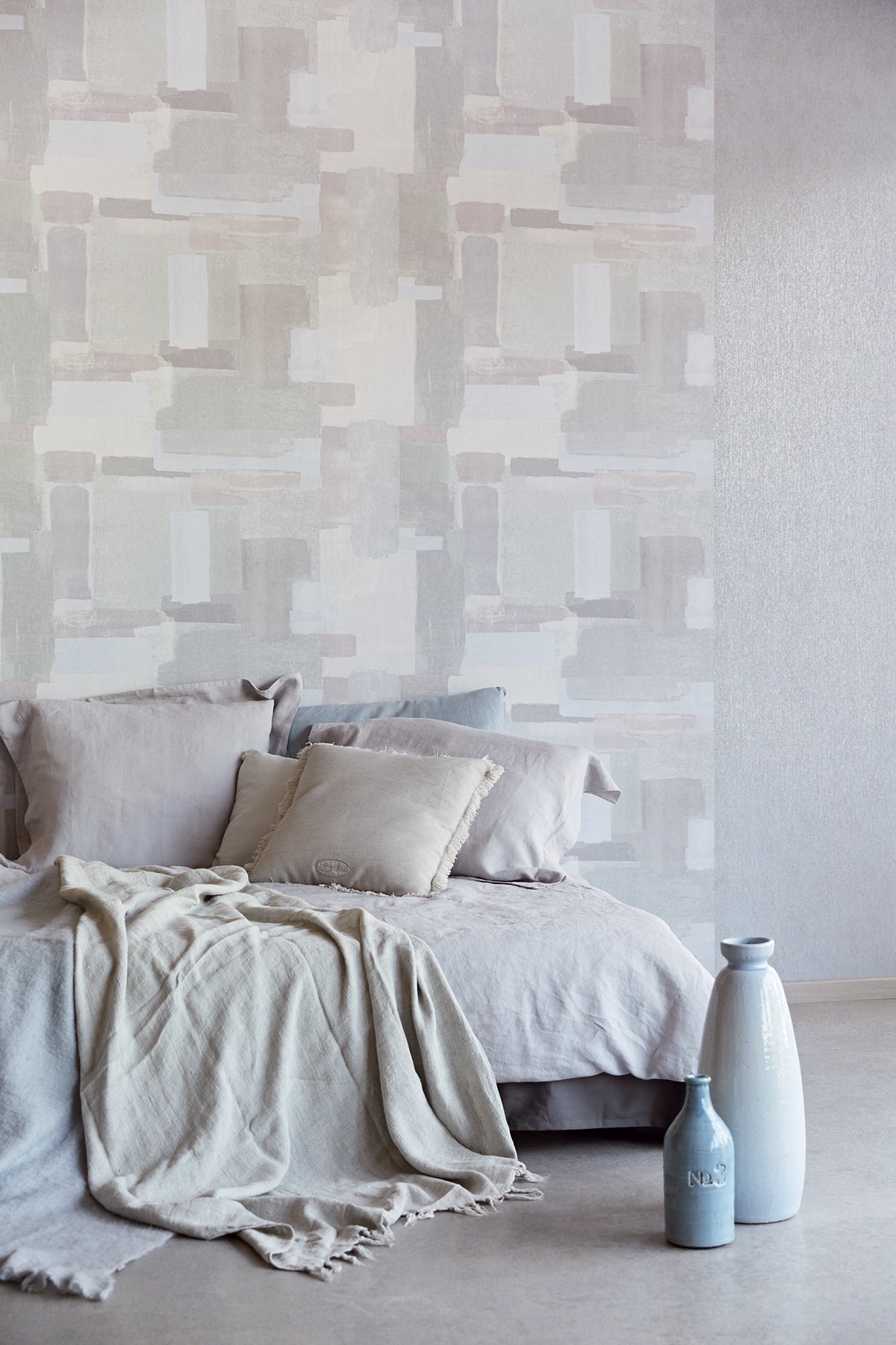 Eijffinger 379061 Eline Grey Geometric Wallpaper