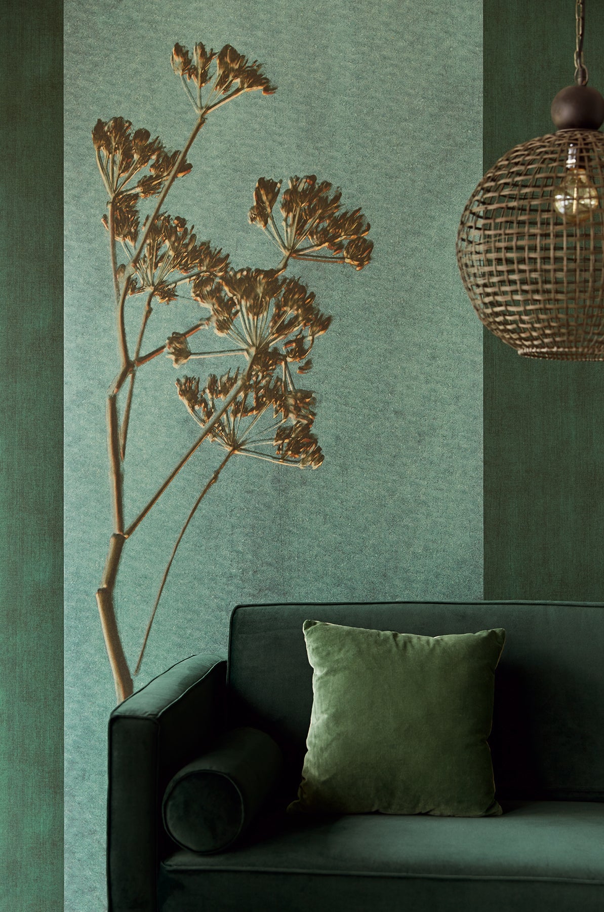 Eijffinger 379104 Heracleum Green Wall Mural