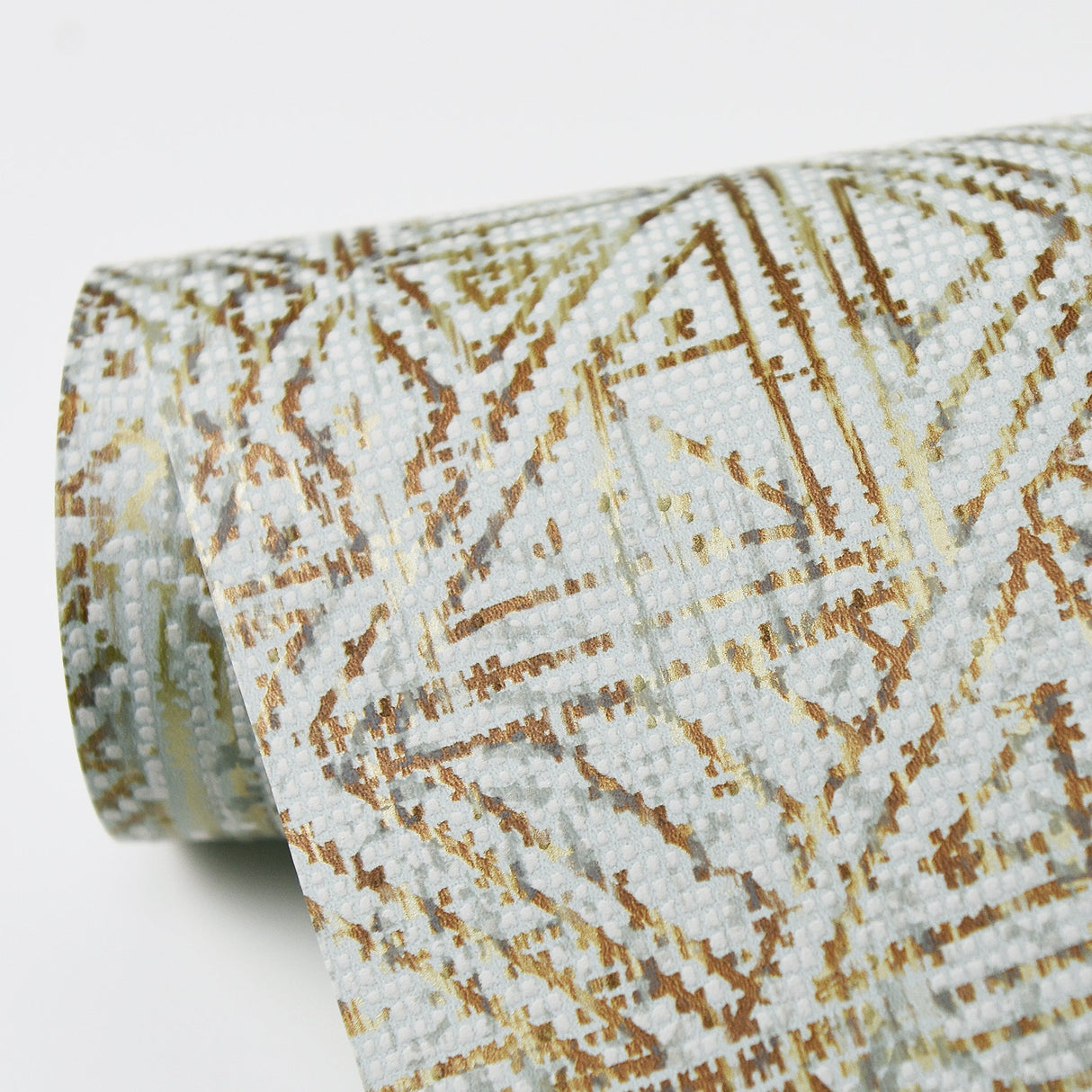 Eijffinger 391521 Longmont Aqua Global Geometric Wallpaper