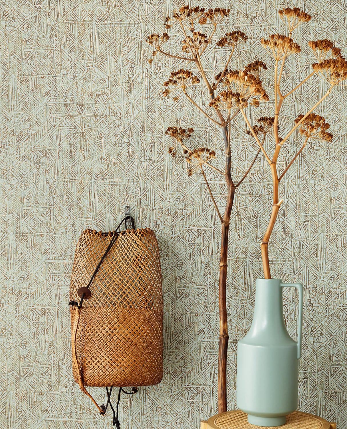 Eijffinger 391521 Longmont Aqua Global Geometric Wallpaper