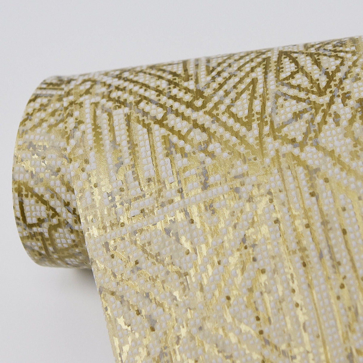 Eijffinger 391522 Longmont Gold Global Geometric Wallpaper