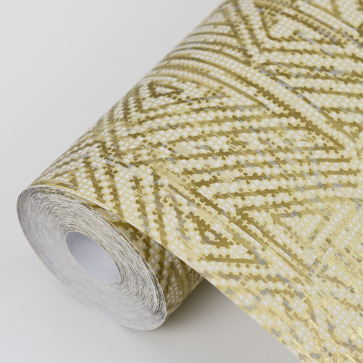 Eijffinger 391522 Longmont Gold Global Geometric Wallpaper