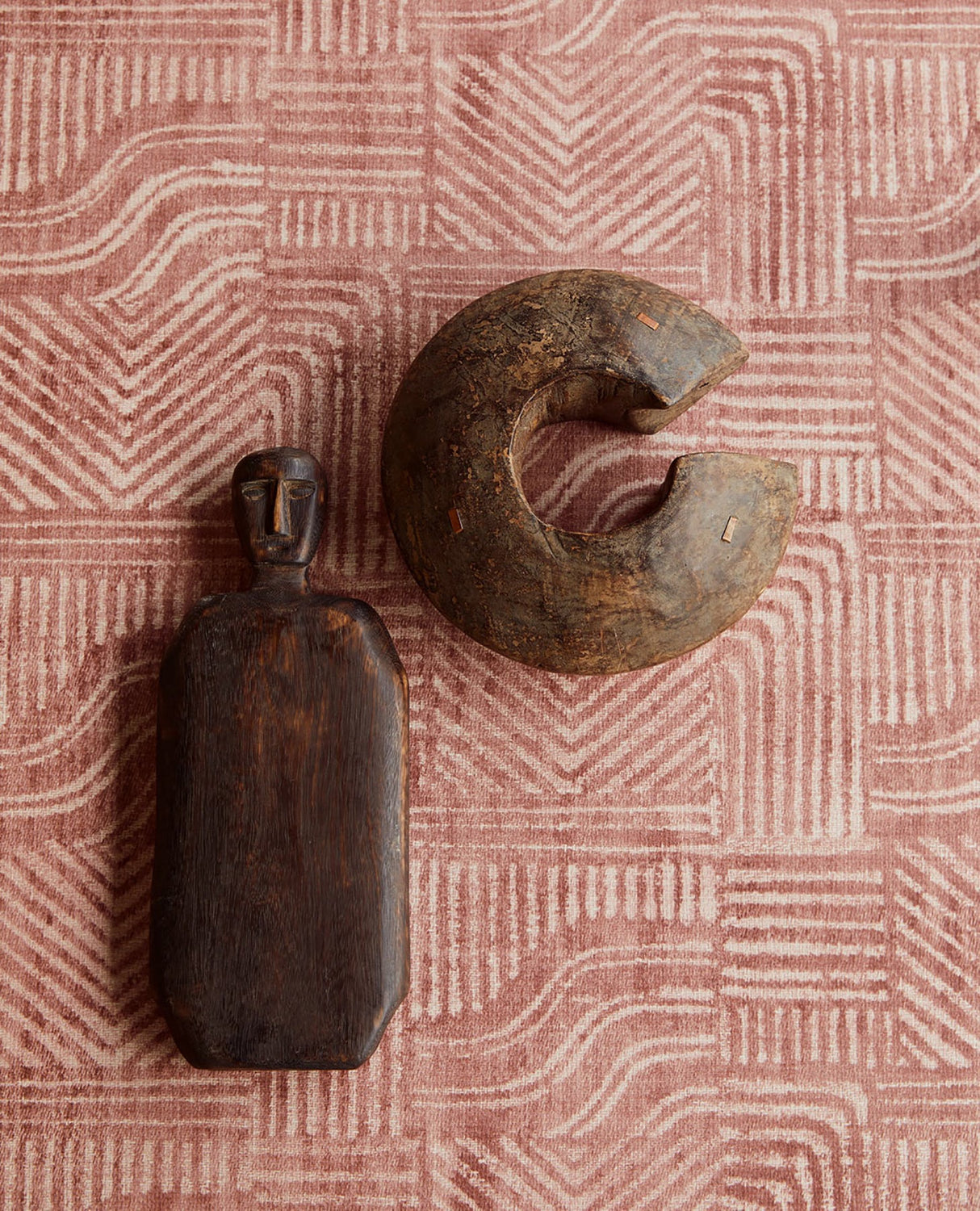 Eijffinger 391531 Pueblo Red Global Geometric Wallpaper