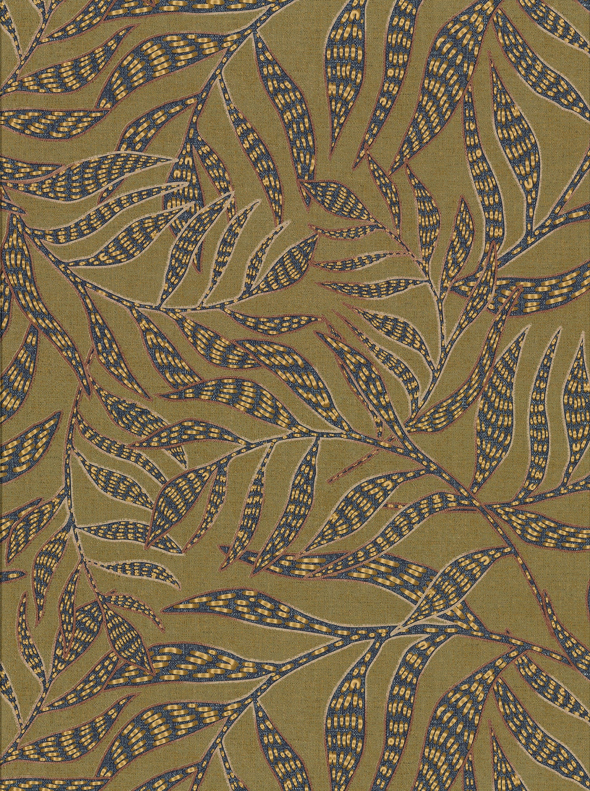 Eijffinger 391551 Montrose Olive Leaves Wallpaper