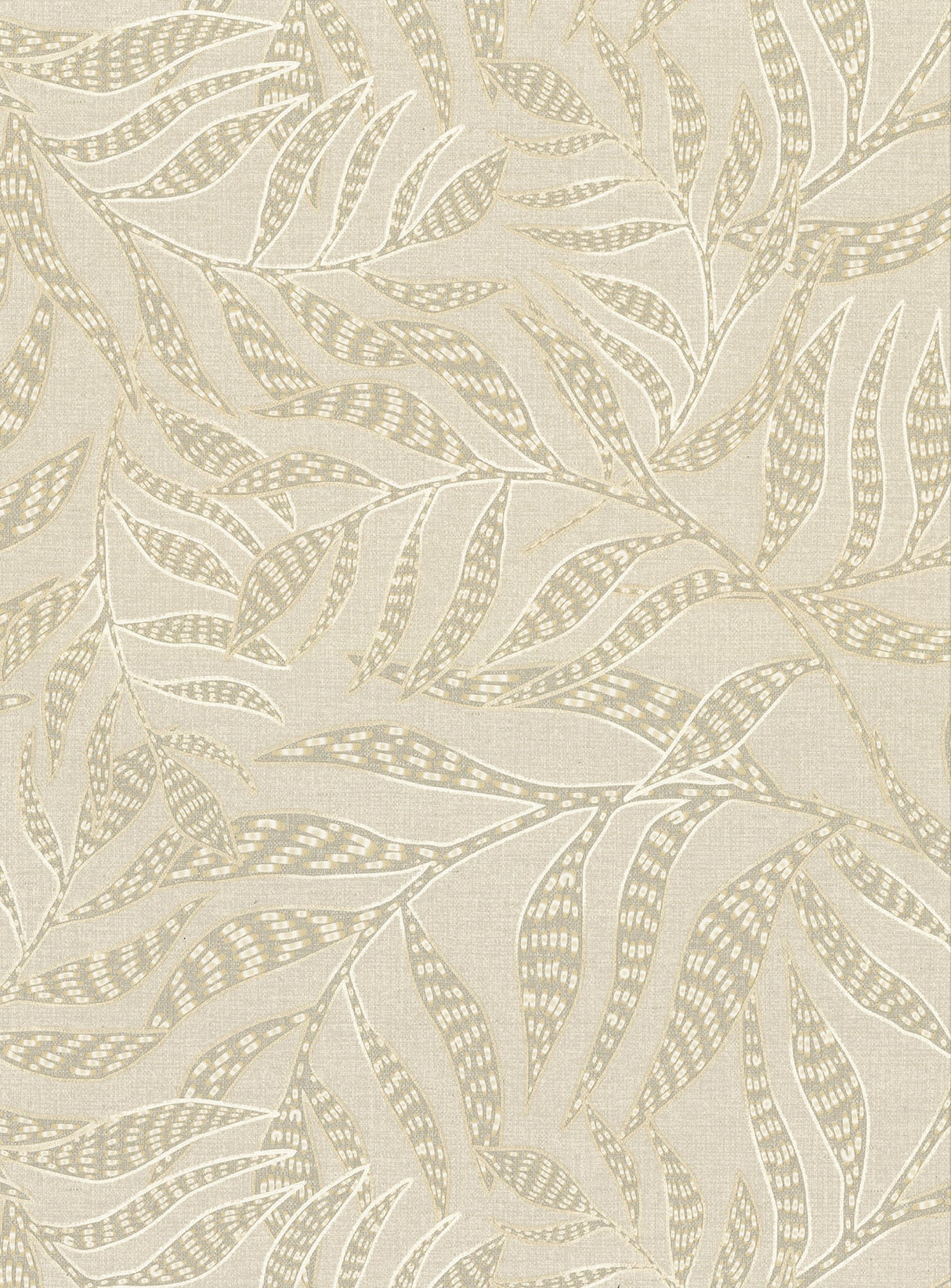 Eijffinger 391552 Montrose Beige Leaves Wallpaper